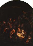 REMBRANDT Harmenszoon van Rijn Adoration of the Shepherds oil painting on canvas